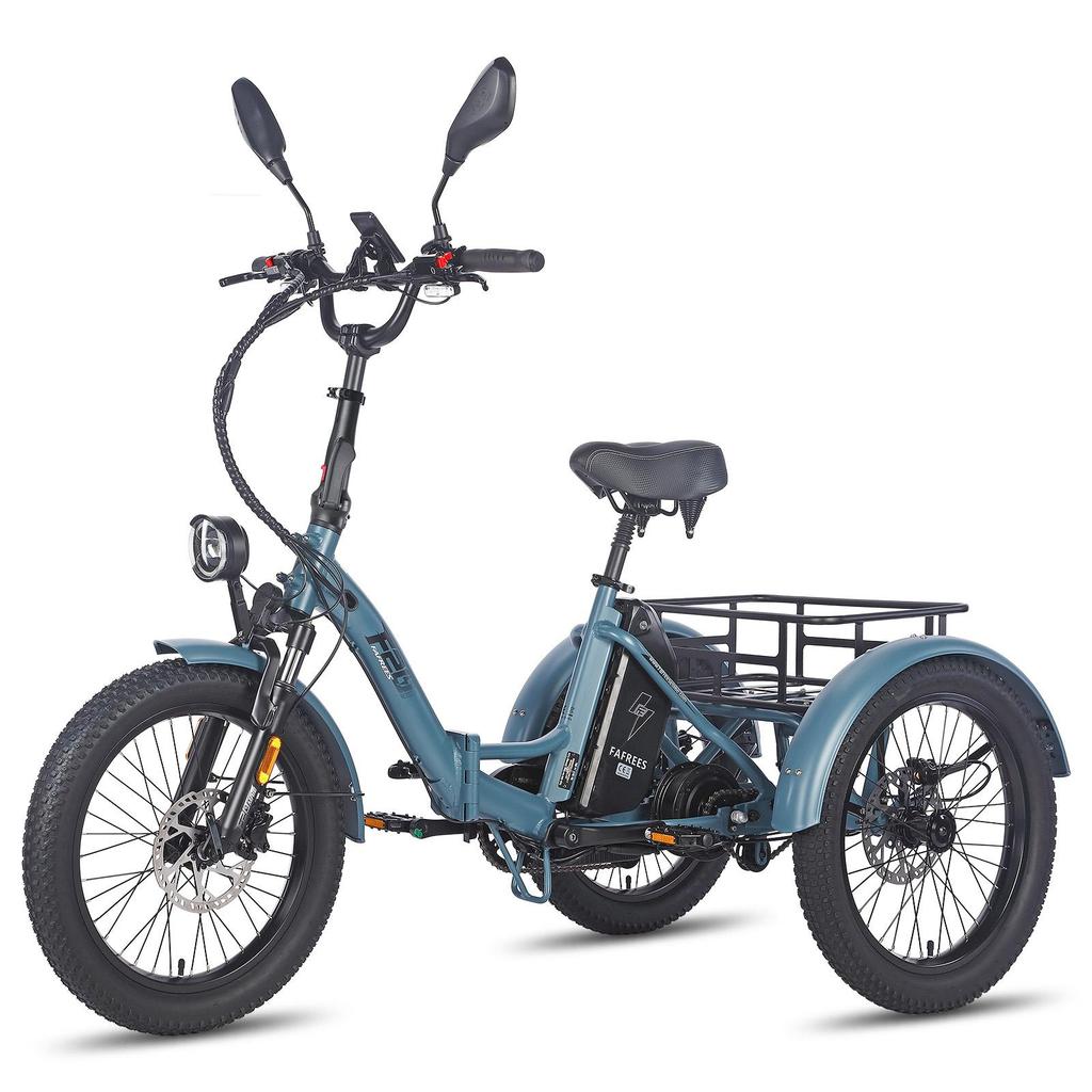 Elektrisches Lastenrad Fafrees F20 Mate 20" 500W Motor Straßenzulassung für Elektrofahrrad 48V 21AH 7 Gänge Max. Zuladung 180kg