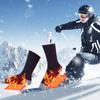 2200/4000mAh Winter Heated Socks Men Women Thermal Heating Foot Warmer Electric Stockings with 3 Levels Temperature
