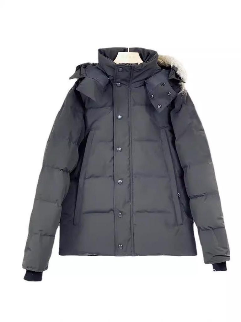 Men's Parka with Wolf Fur Collar - 29 Styles of Canadian Wyndhaw Goose Down Jacket