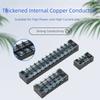 600V Screw Terminal Block 3-20 Positions Fixed Wiring Connector  Industrial Wiring