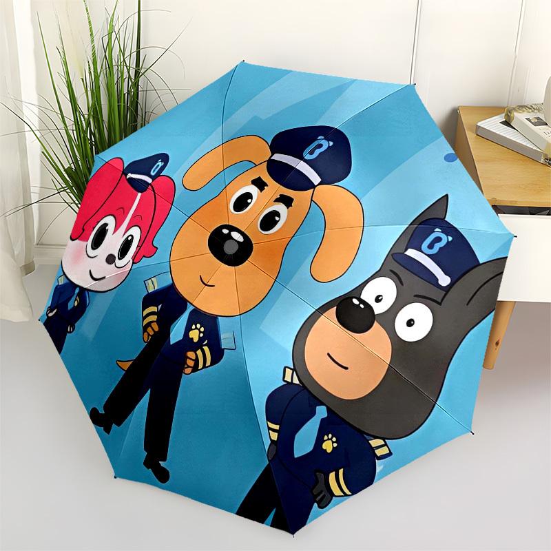 

Policemen, Cartoon Automatic Opening and Closing, 8 rib Structure Portable Umbrella, Suitable for Men and Women in All Seasons Perfect Gift