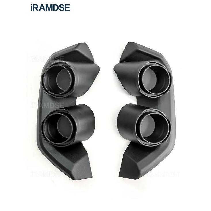 Simulated Exhaust Head for BMW G60 525i 530i 5 Series Plastic Exhaust Pipe Tail Decoration 2024-2026 Rear Bumper Accessories Matt Black
