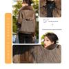Women's Fashionable Faux Fur & Leather Jacket with Cotton Lining