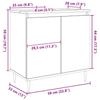 Bathroom Cabinet with Vintage Wood Look 58 x 33 x 60 cm Engineered Wood