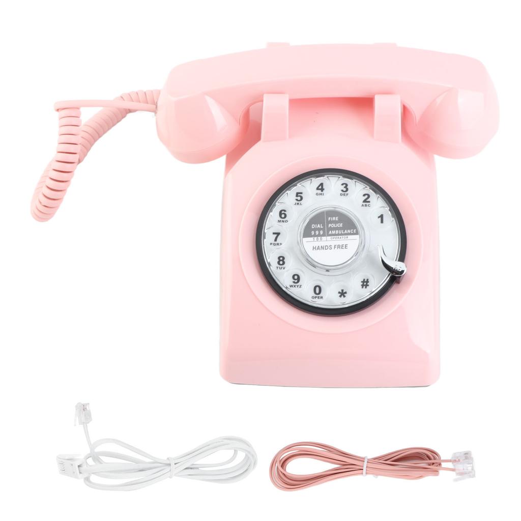 Old Fashioned Telephone Vintage Phone Retro Rotary Landline 60s Old Fashioned  Rotary  Wired Fixed Landline Telephone