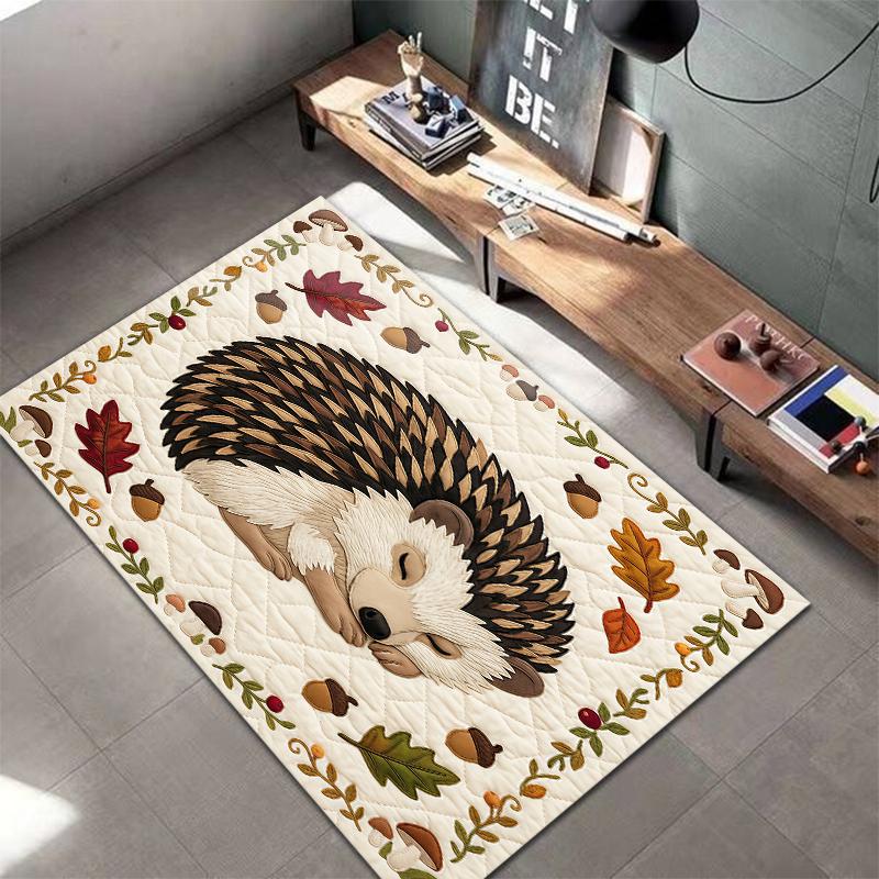 Fabric Animal Sleeping Panda Carpet Rug for Living Room Bedroom Home Sofa Decoration,Kids Play Non-slip Floor Mat
