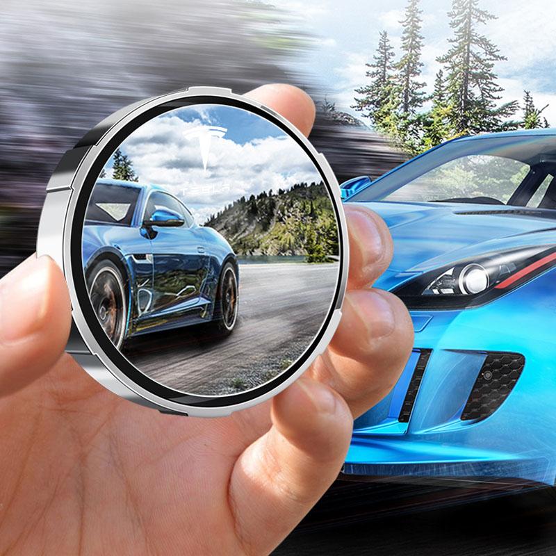 2Pcs Adjustable 360 Degree Car Blind Spot Rear View Mirror Angle For Tesla Model 3 Model X S 2016-2023 Model Y Decals TM3 TMX