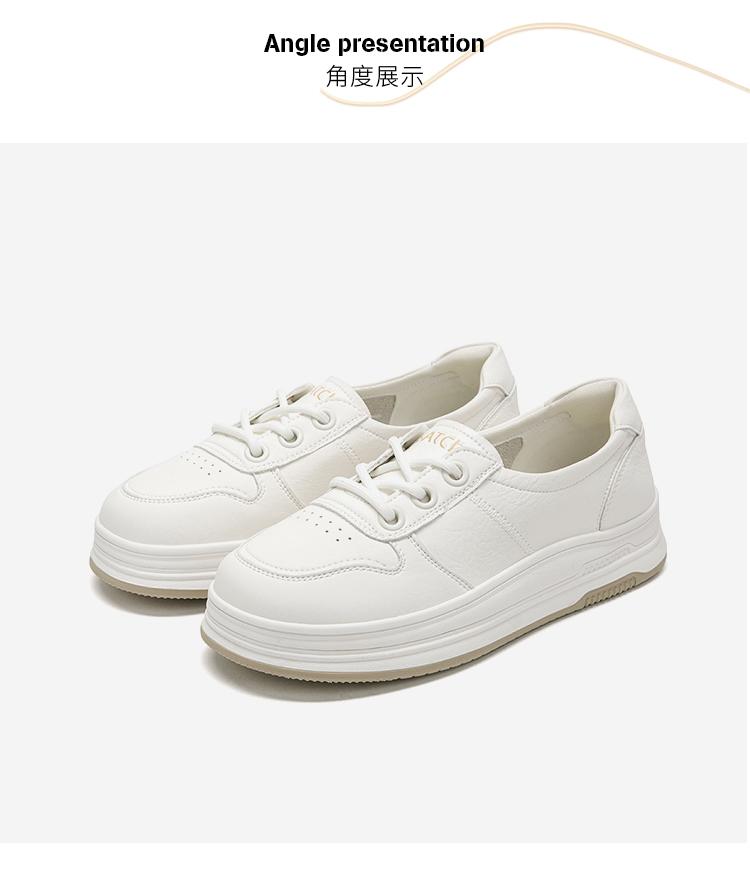 Korean Version Thick Sole White Shoes for Women