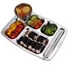 304 Edelstahl Unterteilter Mittagsteller