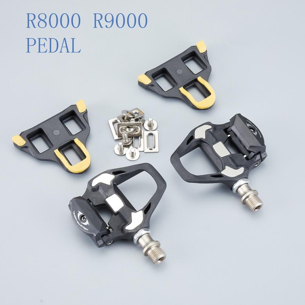 Bicycle Pedal Nylon Ultra-Lightweight Self-Locking Durable Shimano R8000/R9000 Compatible for Professional Road Bikes