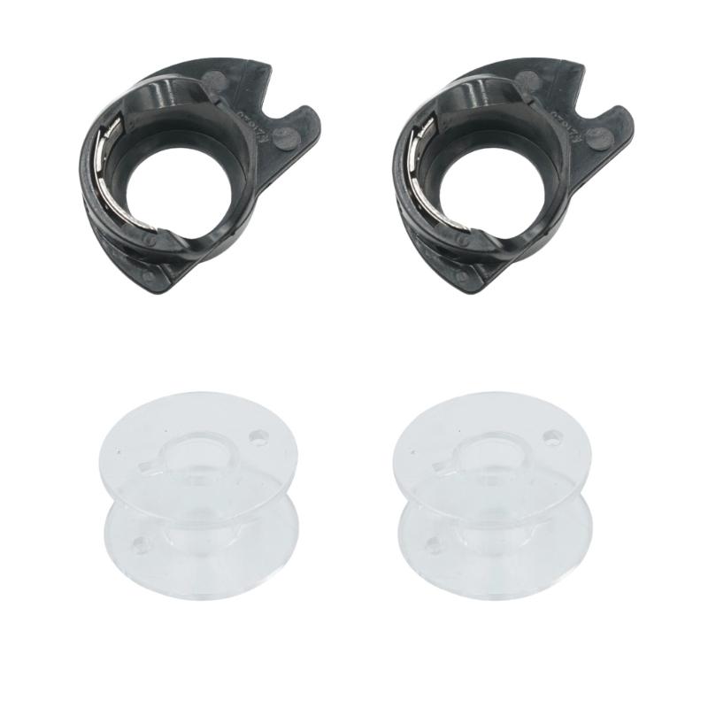 

Practical Household Shuttle Rotary Bobbin Case Part Replacements Plastic Bobbin and Bobbin Case Set for Sewing Machine 1