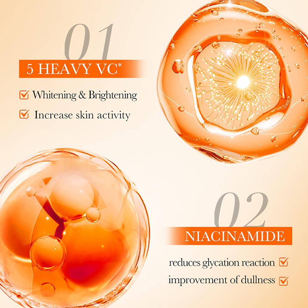 SADOER Vitamin C Face Cleanser 100g 3 5oz Gentle Exfoliating Whitening Brightening Facial Cleanser with 5x Active Vitamin C and Niacinamide