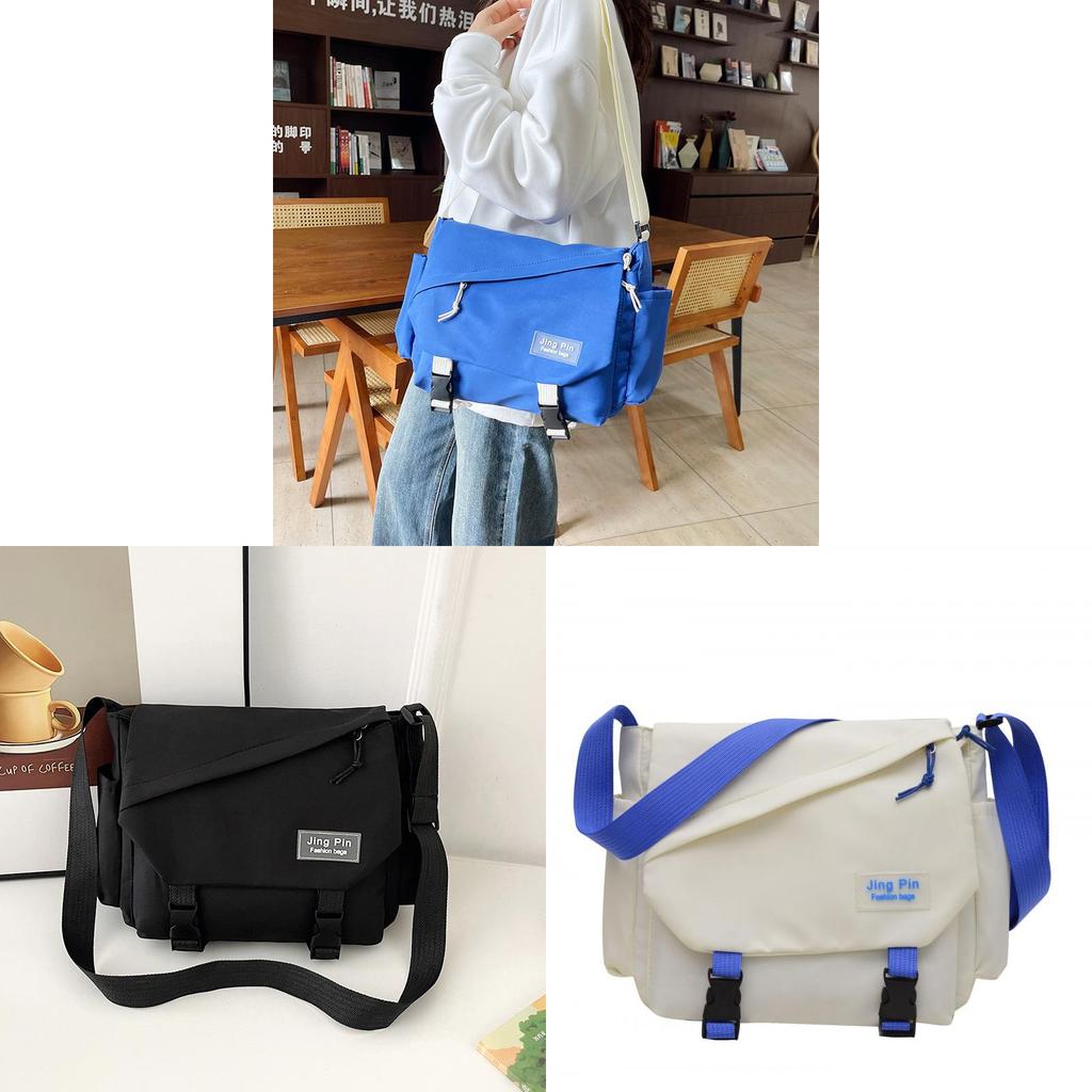 Large Capacity Crossbody Bag For Women With Canvas Material And Vintage Style