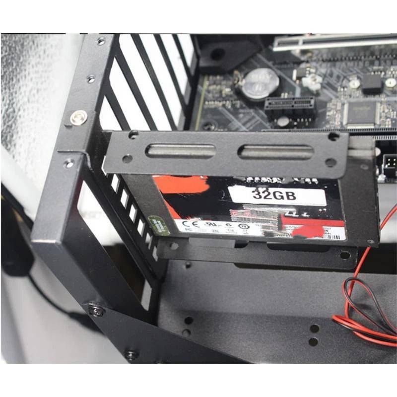 Desktop Computer Case Ssd Hdd Universal Hard Drive Bay Pci Card Slot Expansion Rack Suitable For 2.5-Inch/3.5-Inch Hard Drives
