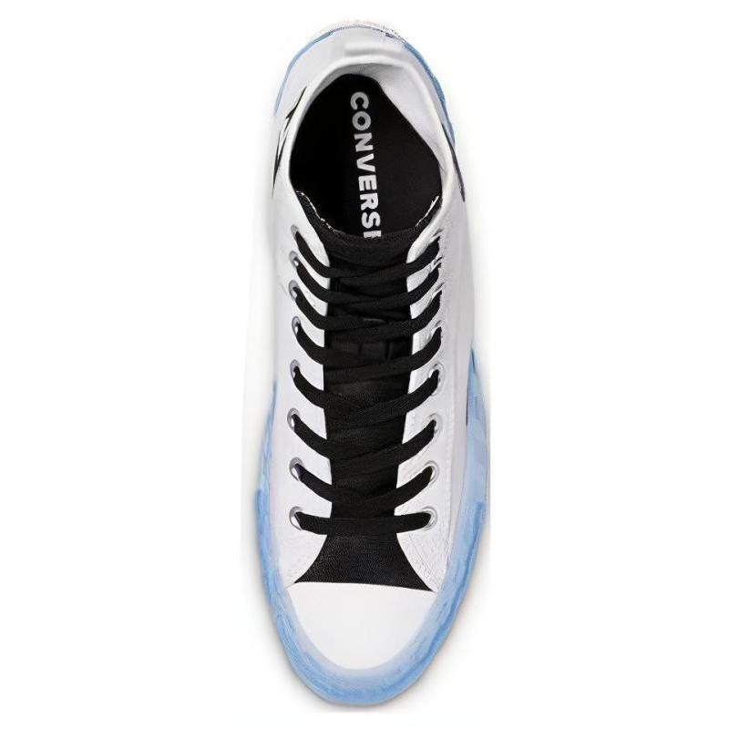 Black Ice Ne A x Converse 1970-ųjų Chuck Apvalus pirštas Suvarstomi Aukštakulniai Drobės Batai Unisex Stiliaus Balti ir Juodi