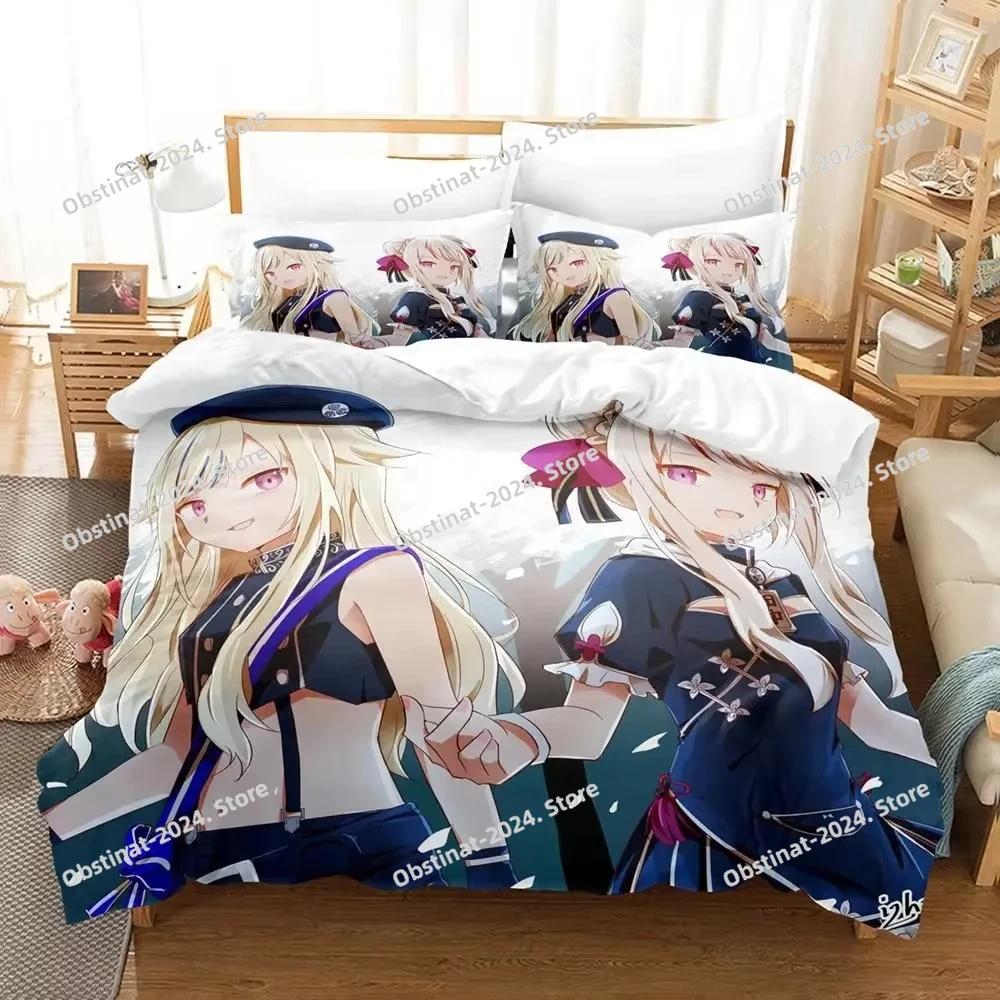 Comforter Vtuber Ninomae Bedding Set Single Twin Full Queen King Size Bed Set Aldult Kid Bedroom S 3D Print Kawaii Anime