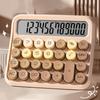 Mechanical Buttons Retro Typewriter Calculator Kawaii Vintage Typewriter Calculator  Children Gift