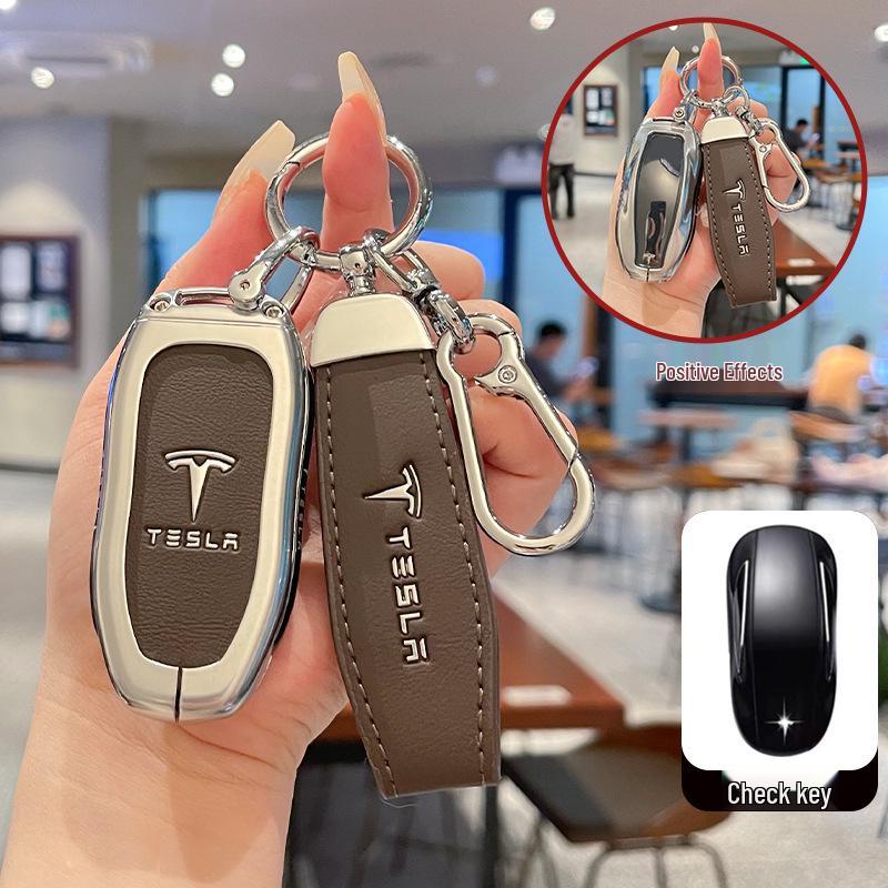 Tesla Model 3/Y/X Key Case Protective Shell with Full Coverage Buckle