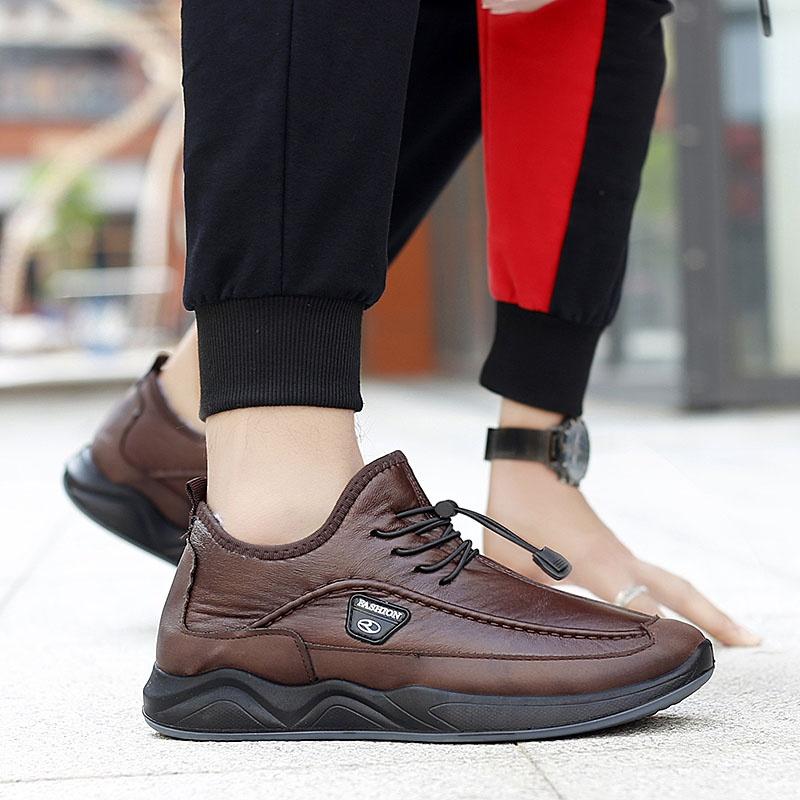 Fashion Plus Velvet Hombres Zapatos Anti-Skid Rubber Sole Invierno Cálido Zapatos Casuales Fashion Plus Velvet Hombres Zapatos Anti-Skid Rubber Sole Invierno Cálido Zapatos Casuales