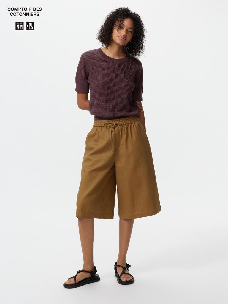 Uniqlo Japan Linen Blend Culottes