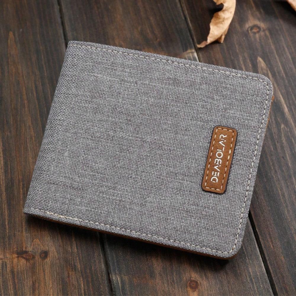 Men's Short Wallet Student Japanese And Korean Version Casual Wallet Horizontal Ultra-Thin Simple Ticket Clip