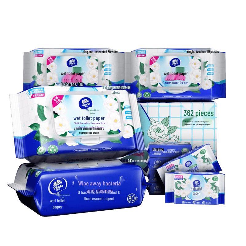 Vinda Camellia Essence Flushable Wet Toilet Paper