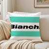 Classic Bicycle Brand BBianchi Logo Cushion Cover Linen Pillowcase Soft  for Sofa Bed Home Room Decor