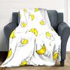 1pc Cute Banana Design Blanket Warm, Cozy, And Soft, Suitable for Sofas, Beds, Cars, And Office Use.Perfect for Camping And Travel, Making It a Great