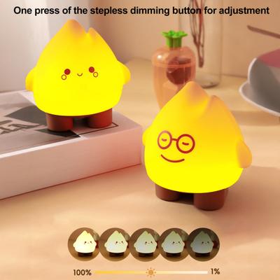 Night Light Soft Warm Glow Adjustable Brightness Timer Function Small USB