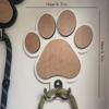 Custom Name Logo Wooden Paw Print Hooks Personalized Pet Shop Wall Decor Dog Leash Coat Hanger Creative For Home Organization
