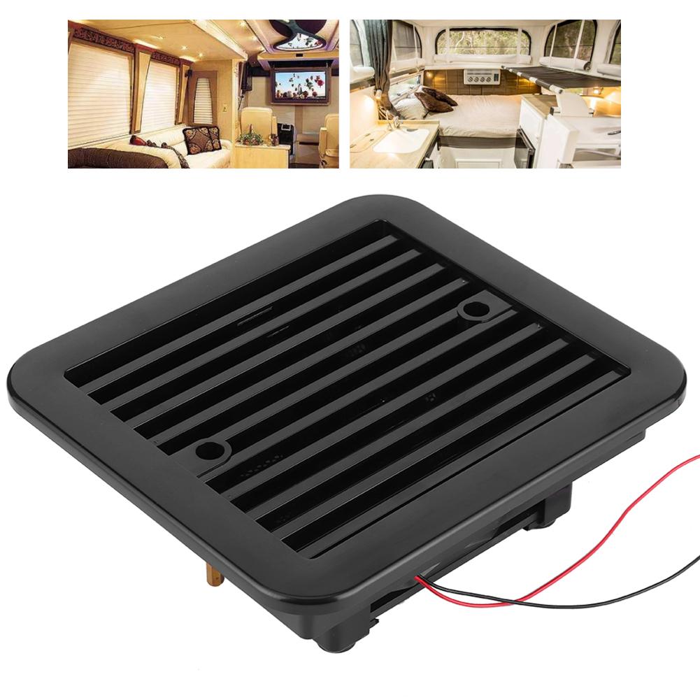 24V Side Air Vent Ventilation One‑Way Exhaust Blade Fan Low Noise for Car RV Trailer SUV