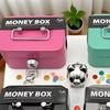 Portable Piggy Box Made Of Metal Small Security Lock Box Sturdy Coin Boxes Money Safe Box Lockable Cash Box With Key For Kids