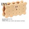 Compact Plush Organizer for School Cookie Shape Stationery Bag, Soft Stuffed Biscuit Pencil Bag Case, Large Capacity Cosmetic Organizer, Office