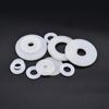 Yigu High-Temperature Wear-Resistant White Nylon Flat Washer, Sizes M2-M24