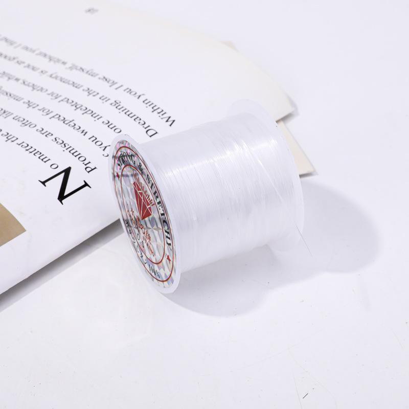 Kristallklar icke-elastisk pärlningstråd för DIY handgjorda hantverk