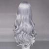 Superhero Black Cat Felicia Hardy Cosplay Wig Women Silver Long Curly Synthetic Hair Heat Resistant Wigs Halloween Masquerade Pa