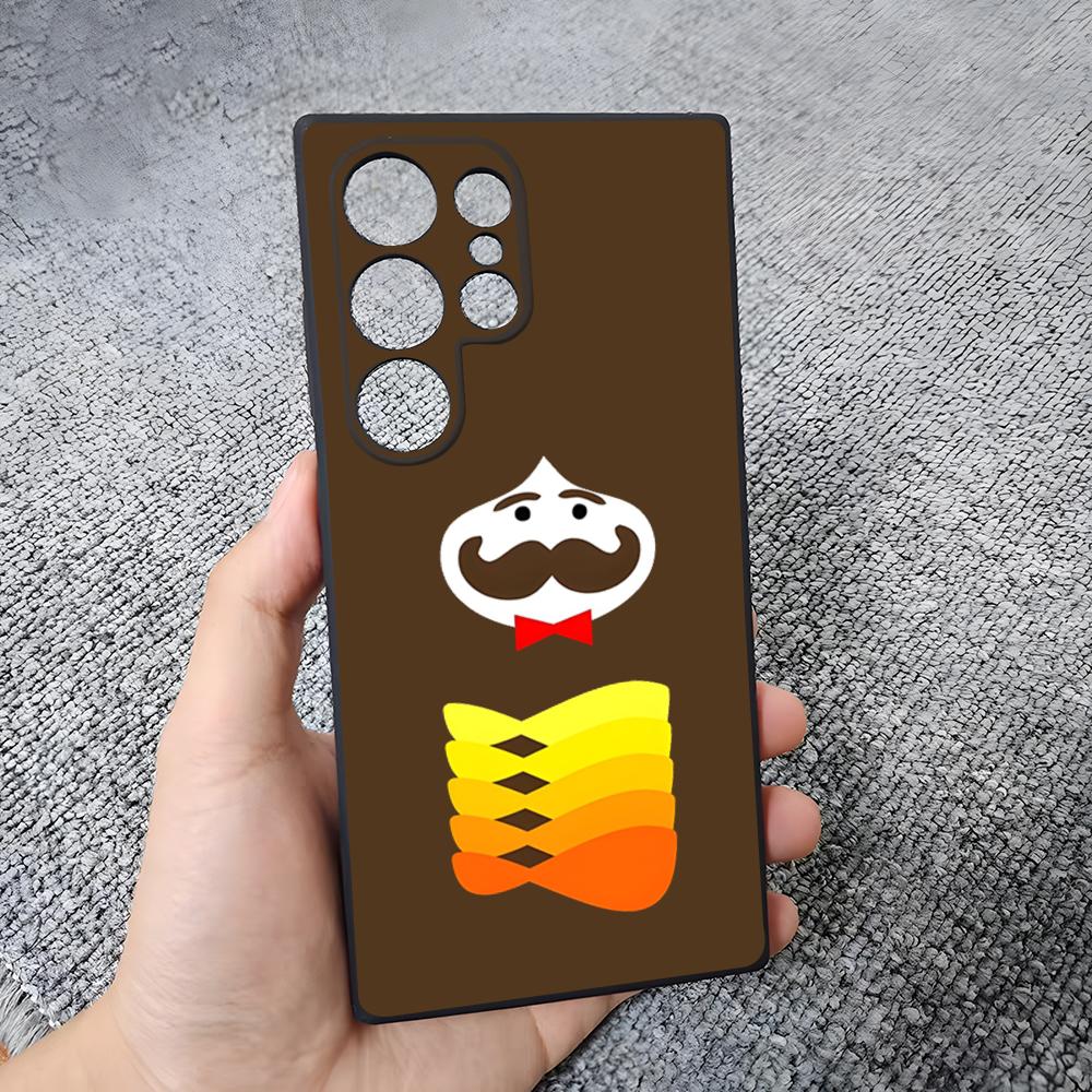 Fashion P-Pringles Phone Case For Samsung S26 S25 Plus S20 S20 Plus S22 Ultra S23 FE S21 Plus S21 Ultra Soft Cover