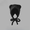 Plush Knitted Hat For Women, Winter Warm Ear Protection Headband, Sweet And Versatile Face Enhancing Small Woolen Hat