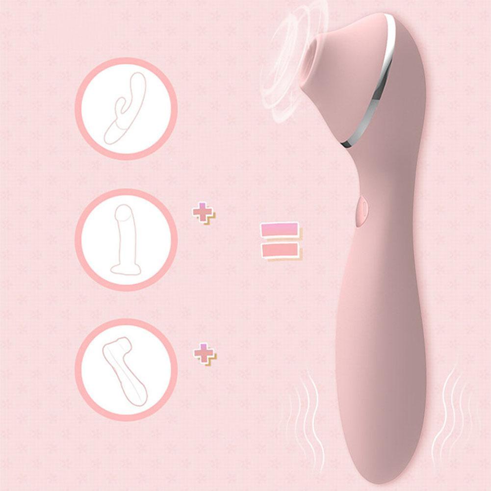 2In1 Rechargeable Clitoral Stimulator Suction  Sex Toy For Women Suction S