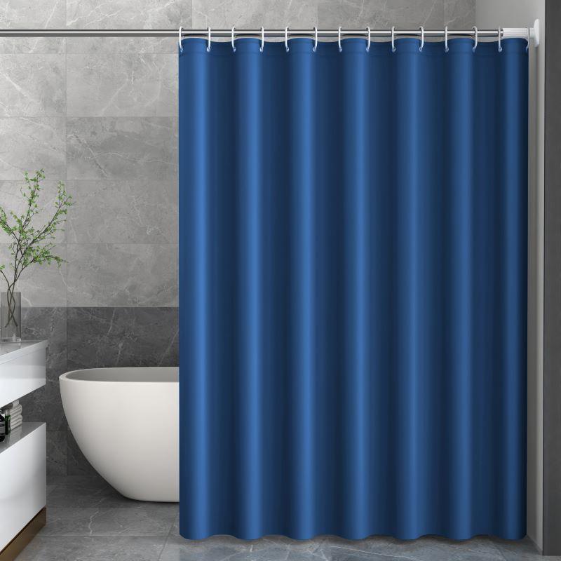 Rideau de Douche Imperméable Robuste Couleur Unie Rideau de Porte de Salle de Bain Doublure de Douche de Bain Cloison de Toilettes Rideau de Fenêtre