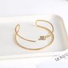 Lead-Free Geometric Exaggerated Open Arm Cuff Bracelet - Women's Fashion Jewelry