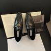 Vintage Small Square Toe Soft Leather Comfortable Low Heel Shoes Women's All-match 1 Slip-on Lefu British Leather Shoes