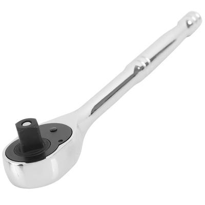 1/2 Inch Drive 72-Tooth Pear Head Ratchet Chrome Quick Release Heavy Duty Steel Tool Ergonomic Handle 5800V