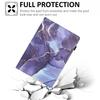 For iPad (2025)/10.9 (2022) Case Marble Pattern Leather Stand Cover with Auto Wake/Sleep