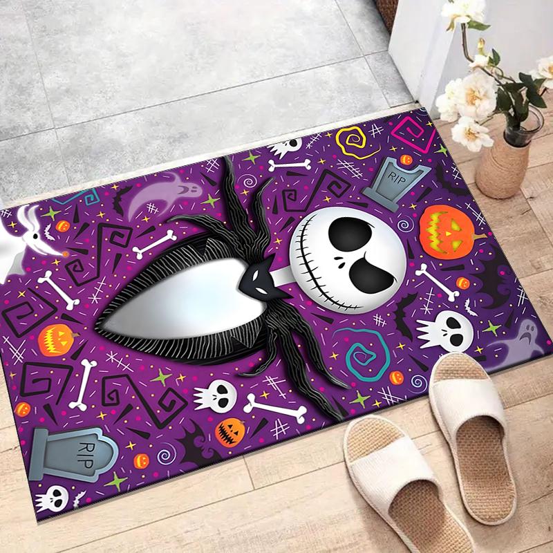 1pc Jack Christmas2 Design Printed Area Rug Carpet for Bedroom Living Room Home Decor Rugs Mat Non Slip Mat Rug for Bedside