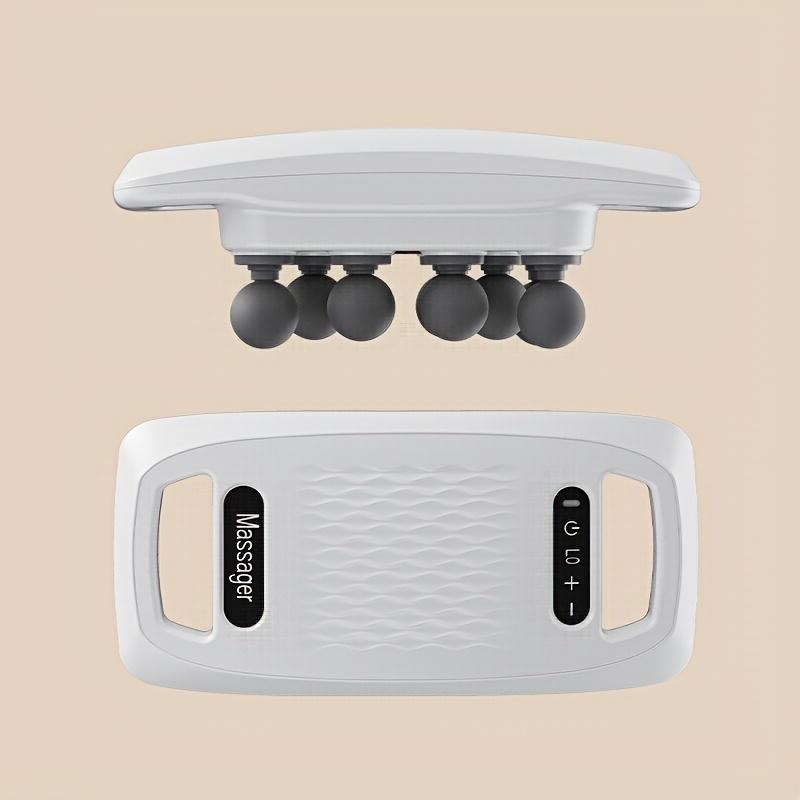 

Профессиональный массажный пистолет с десятью головками, 1 шт., USB-зарядный инструмент для глубокой релаксации мышц и тканей, 9 уровней интенсивности белый