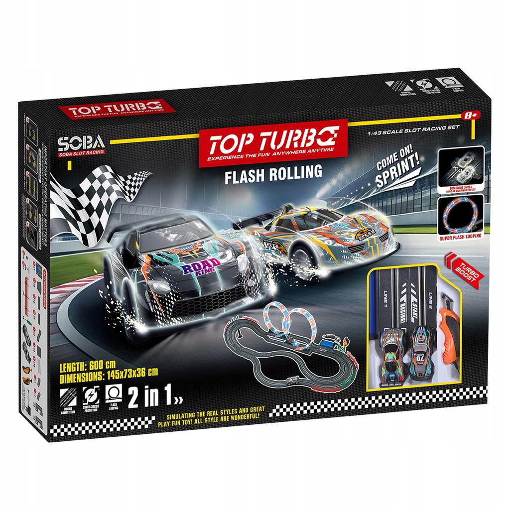 [5] Electric Giant Car Race Track 600cm Illuminated Z3396