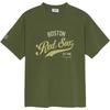 New MLB T Shirts Unisex Green 3ATSV0553-43KAL