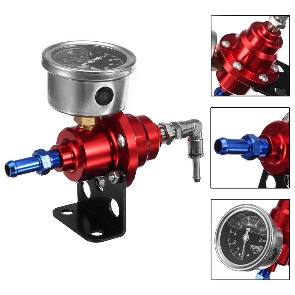Universal Auto Car Fuel Pressure Regulator Adjustable W// Oil Gauge Kit Exquisite