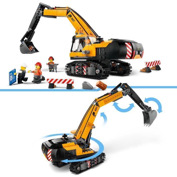 Lego® City 60420 the Yellow Construction Site Excavator, Toy for Children Aged 8 and Over